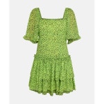 GANNI 가니 여성 미니 원피스 드레스 애플 그린 가 792480 40201372000321214