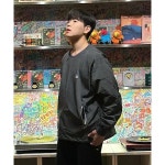 20TH HOLE 우븐 스트링 바람막이 스웨트셔츠 CHARCOAL