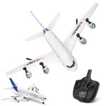RC비행기 A380 RC 항공기 원격 무선조종-에어버스 A380 왼손잡이용 컨트롤러 배터리 1개