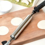 스테인리스 밀대 반죽 만두 손잡이 베이킹 롤러 타이거크라운 편한 제빵