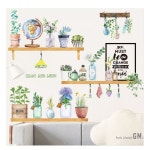 인테리어 화병 벽스티커 플라워 카페 데코스티커