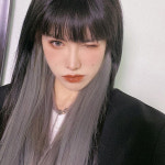 OCE 컬러 옆머리 가발 브릿지 피스 6P 실버그레이