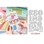 스크랩북 카드 제작용 북마크 꽃 포켓 절단 다이 알파벳 숫자 걸이 장식 상자 겨울 소원 1개 7 H8727