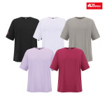 레드페이스 레드페이스 여성 오버핏 반팔티 일상활동 편하게 입기좋은 티 버건디 90