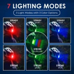 LED 안전등 2팩 - 러너 개 자전거 걷기 보트 카약 유모차 등을 위한 스트로브 런닝 라이트 클립 반사 기어 자전거를 고감도 액세서리