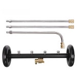 자동차 고압 세척 각도 하부 세차기 분사기 물총 노즐 청소 조절 와셔 4구