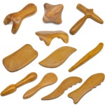 나무 괄사 마사지기 등 다리 팔 목 어깨 마사지 도구 지압봉 ACDFG C 1개 A0150