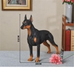 시뮬레이션 도베르만 개 핀셔 유럽 사냥개 콜로포니 공예 조각 집 장식