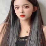 캔캔토토 컬러 브릿지 헤어피스 6p세트 실버그레이 셀프붙임머리 포인트연출 붙임머리피스