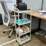 이동식 다용도 수납 선반 바퀴 달린 트롤리