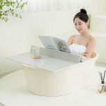 그린센스 이동식 1인용 반신욕조 마카롱 소형 배수구O