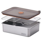 키친플라워 밀폐 스텐 트레이 5P 2 3L 3 5L