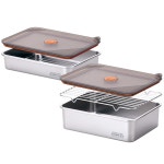 키친플라워 밀폐 스텐 트레이 5P 2 3L 3 5L