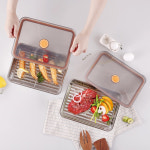 키친플라워 밀폐 스텐 트레이 5P 2 3L 3 5L