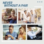 해피 스토어 CN56 빈티지 영감 클래식 뿔 테두리 너드 UV400 클리어 렌즈 안경