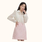 로엠 로엠 ROEM 블라우스 매칭 트위드 원피스 RMOWD23R52 425066