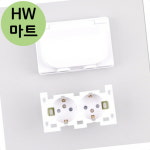 욕실 화장실 안전 고무 물튐 방지 커버 가로 콘센트 2구 커버있는콘센트 1개