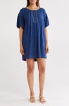 맥스스튜디오 맥스스튜디오 버블 슬리브 미니 원피스 드레스 히터 코발트 Heather Cobalt L 100