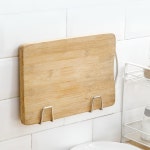 스텐 수세미 물빠짐 무타공 부착식 주방 욕실 다용도 싱크대 거치대 걸이