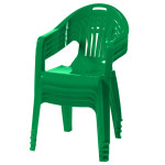 플라스틱의자 팔걸이의자 편의점 포장마차 간이용 보조 4개 그린 4개