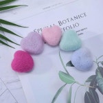 하트 모양 펠트 울 비즈 공 발렌타인 사진 소품 파티 장식 1 Light Green