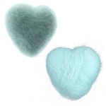 하트 모양 펠트 울 비즈 공 발렌타인 사진 소품 파티 장식 1 Light Green