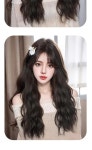 인모 헤어피스 여자부분가발 여자 가발 웨이브 붙임머리 피스