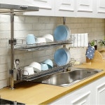 아이넥스 기둥식 식기건조대 주방선반 싱크대 선반 600A