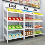 이동식 매대 마트 야채 진열장 선반 경사형 3단 A