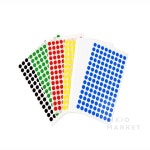 픽시오마켓 원형스티커 지름8MM 7매 유치원스티커 원스티커 기본스티커