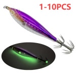 레이저 발광 오징어 플로팅 수 나무 새우 에기 미끼 지깅 후크 1 PC 1 PC 1개