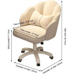 사랑 꽃잎 책상 의자 사무실 현대적인 패브릭 나비 높이 조절 메이크업 컴퓨터 G