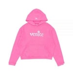 이알엘 실버 프린트 베네치아 패치 후드 티셔츠 07T031