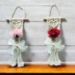 DIY 키트 꽃 벽장식 행잉 만들기 마크라메 어버이날 스승의날 카네이션 1개