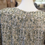 와코루 와코루 레이온100 리프 보더나염 홈웨어상하의 세트 WPA874WSWPA874WP-GR