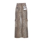 GANNI 24FW 가니 데님 팬츠 26 레오파드 프린트 스트레이트 레그 진 J1676 943