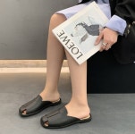 더블디 컷아웃 오픈토 클래식 슬리퍼 BLP25