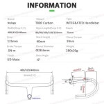 초경량 알피니스트 UD 카본 핸들바 스템 T800 로드 바이크 인터게이트 마운트 컴퓨터 지지대 Di2