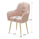 북유럽 화장대 의자 컴퓨터 책상 체어 블랙다리 쿠션없음