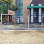 운동장 철봉스텐 3칸 학교 운동장 야외 놀이터 공원 턱걸이 운동 철봉 학교체육시설 체력장 기구 VK1111