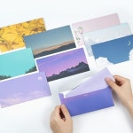 핑크풋 가로봉투 용돈 세뱃돈 감성 편지 봉투 96매