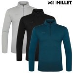 MILLET 밀레 24FW 남성 간절기 반집업 엣지 조직감 집업 티셔츠 MXTFT121III