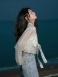 시스루 저고리 연극 한복 여성 개량한복 가디건 분장