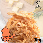 진성푸드 치즈 오징어 1kg 아이 간식에 술안주 캠핑 탕비실 간식에 필수 치즈맛 1봉지 1개