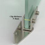 피아노경첩 2개 비 천공 유리 도어 힌지 디스플레이 수납장 측면 스틸 가구