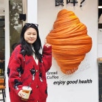 대형 크로와상 모형 조형물 홍보 카페 입간판 베이커리