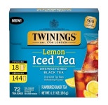 트와이닝 트와이닝 트와이닝 레이디 홍차 티백 100개 레몬 아이스티 72 Count Pack of 1 180g