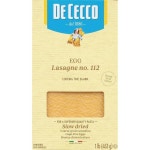 De Cecco Egg Pasta Egg Lasagna No 112 473 2ml16온스 - 서빙 사이즈 3장 3x18g 54g 건조