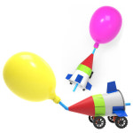 종이컵 풍선 로켓자동차 5인용 -DJB