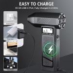 타이어 공기압 제트 전기 공기 먼지 떨이 휴대용 청소 송풍기 도구 자동차 부는 유형 충전 RPM 기어 130000